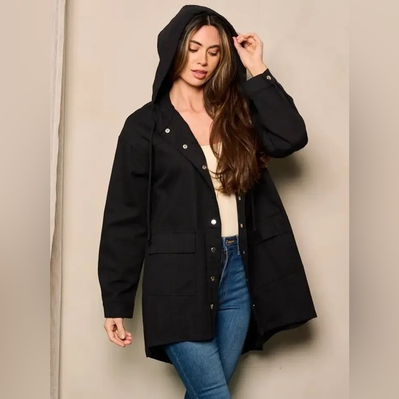 Hooded Denim Jacket - Picture 2 of 5